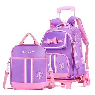 Gepersonaliseerd logo cartoon patroon type trolley schooltas voor kinderen uniek ontwerp