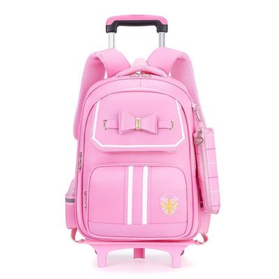 Gepersonaliseerd logo cartoon patroon type trolley schooltas voor kinderen uniek ontwerp