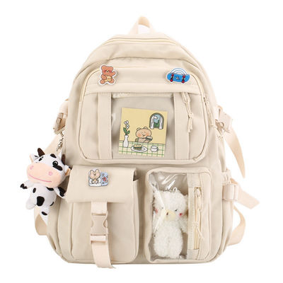 Gepersonaliseerde kleur Koreaanse rugzak Chinese schattig chique Kawai schooltassen voor middelbare school tiener meisje