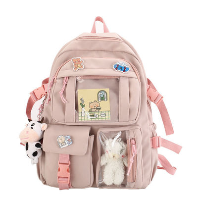 Gepersonaliseerde kleur Koreaanse rugzak Chinese schattig chique Kawai schooltassen voor middelbare school tiener meisje