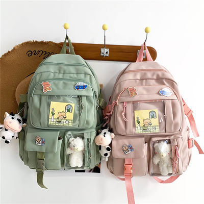 Gepersonaliseerde kleur Koreaanse rugzak Chinese schattig chique Kawai schooltassen voor middelbare school tiener meisje