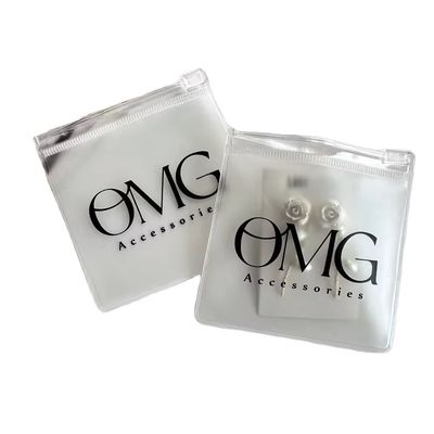 Transparante Custom Logo Plastic Ziplock Juwelierszak voor aangepaste juweliersverpakkingen