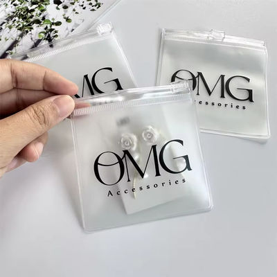 Transparante Custom Logo Plastic Ziplock Juwelierszak voor aangepaste juweliersverpakkingen