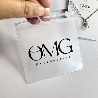 Transparante Custom Logo Plastic Ziplock Juwelierszak voor aangepaste juweliersverpakkingen