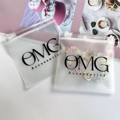Transparante Custom Logo Plastic Ziplock Juwelierszak voor aangepaste juweliersverpakkingen