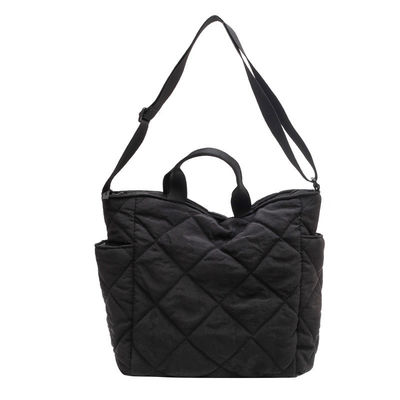 Lichte Nylon Custom Logo Vrouwen Puffy Bag Quilted Tote Bag Single Shoulder Bag
