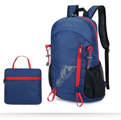 Custom Logo Nylon Sport Gymtassen Opvouwbare lichtgewicht waterdichte uitgaande rugzak