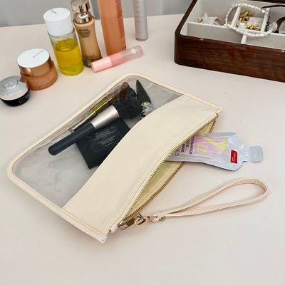 Op maat gemaakte kleurvrije make-upzak voor het organiseren van cosmetische en persoonlijke artikelen in bulk