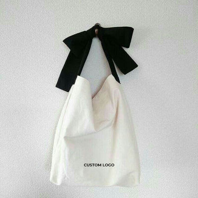 Polyester bekleding milieuvriendelijk gerecycled zwart handvat Custom logo Printed Shopping Tote Bag