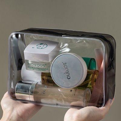 PVC materiaal cosmetica gemak helder make-up organisator doos voor vrouwen reizen