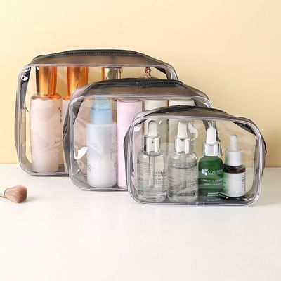 PVC materiaal cosmetica gemak helder make-up organisator doos voor vrouwen reizen