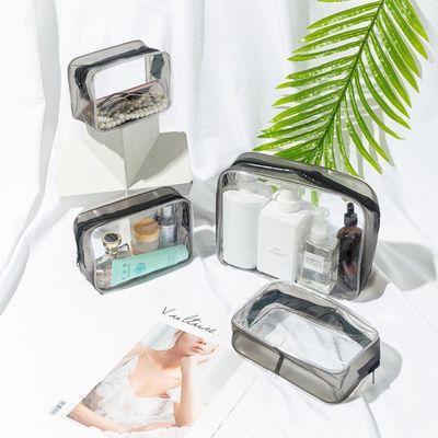 PVC materiaal cosmetica gemak helder make-up organisator doos voor vrouwen reizen