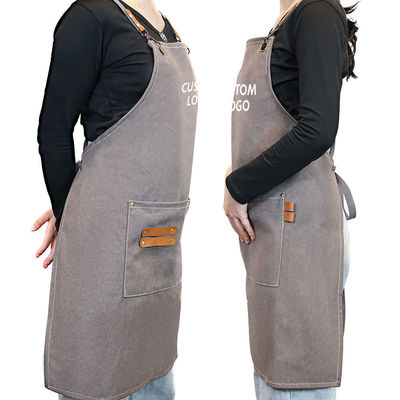 Custom Logo Cross Back Cotton Schort voor Keuken Chef in Bulk Order Supply Purchase