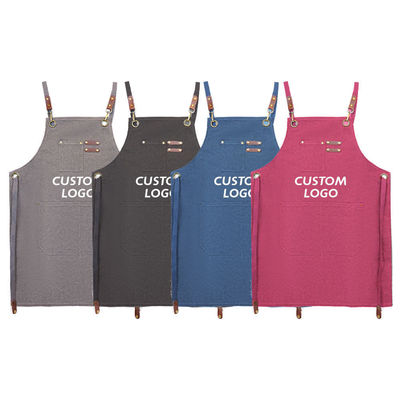 Custom Logo Cross Back Cotton Schort voor Keuken Chef in Bulk Order Supply Purchase