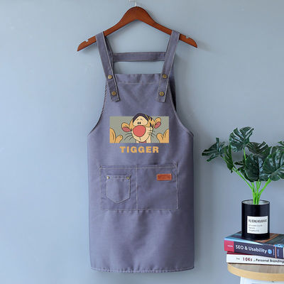 Cotton Canvas Waterdicht Chef Kookschort voor Cafe Restaurants Keuken BBQ Schort Stof