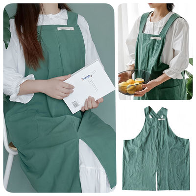 Winkelen voor Custom Logo Keuken Chef Kook Koffie Restaurants Cross Back Cotton Schort