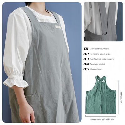 Winkelen voor Custom Logo Keuken Chef Kook Koffie Restaurants Cross Back Cotton Schort