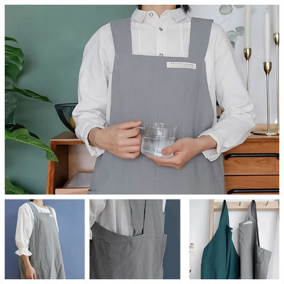 Winkelen voor Custom Logo Keuken Chef Kook Koffie Restaurants Cross Back Cotton Schort