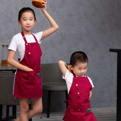 Custom Logo Kids Kookschort en Chef Hoed Set voor Kids Digitaal Print OEM/ODM Geaccepteerd