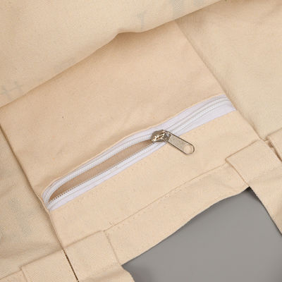 Grote capaciteit Canvas Shopping Crossbody Tas met cartoonpatroon en rits sluiting