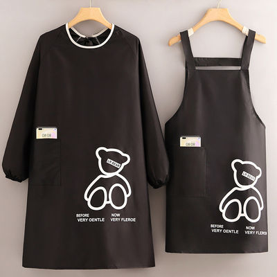 Custom Print Keuken Kookschort Voor Chef Sublimatie Waterdicht Katoen Polyester Schort Logo Set
