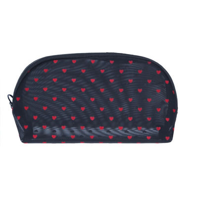 Love Mesh Cosmetic Bag Grote capaciteit en aangepast logo voor moeiteloze toegang tot cosmetica