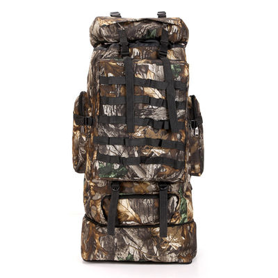 Aanvaardbaar OEM/ODM camouflage patroon 100L bergklimtas voor buitenactiviteiten
