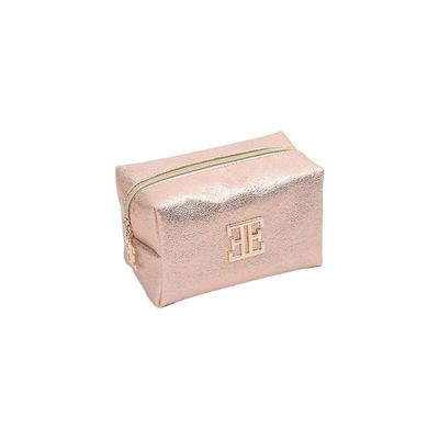 Op maat gemaakte logo cosmetische tassen hoogwaardige multifunctionele draagbare PU make-up tas met rits