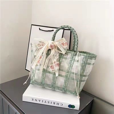 Polyester Lining Pvc Woven Tote Jelly Bags voor damescadeautjes en bruiloften Ideale keuze