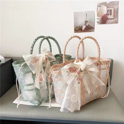 Polyester Lining Pvc Woven Tote Jelly Bags voor damescadeautjes en bruiloften Ideale keuze