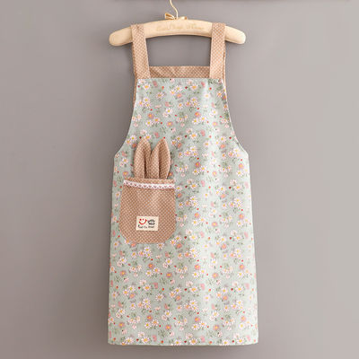 Chef-kokken Uniform Custom Print Logo Vrouwen Verstelbare Katoen Polyester Bib Keuken Schort