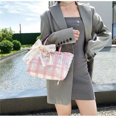 Polyester Lining Pvc Woven Tote Jelly Bags voor damescadeautjes en bruiloften Ideale keuze