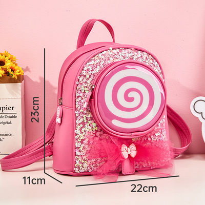 Dagelijks schoolleven Kleurrijke kindercartoon schooltassen met design glitter led lichten