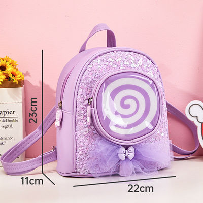Dagelijks schoolleven Kleurrijke kindercartoon schooltassen met design glitter led lichten