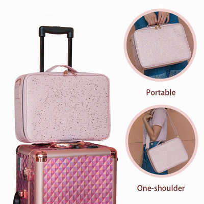 Solid Pattern Type Cosmetische Tas voor aangepaste kleur Draagbare Handheld Schoudertas