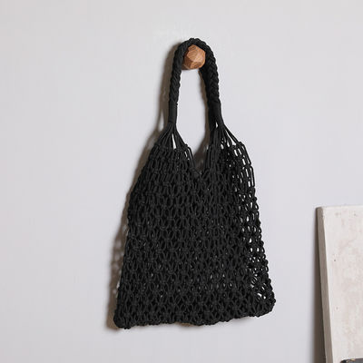 Polyester Lining Material 2024 Handgekrocht Grote Winkelstrand Tote Bag voor vrouwen