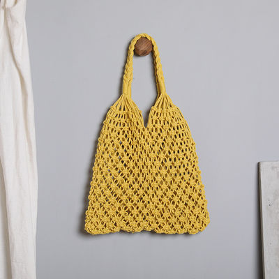 Polyester Lining Material 2024 Handgekrocht Grote Winkelstrand Tote Bag voor vrouwen