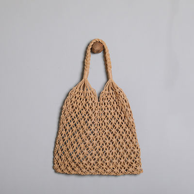 Polyester Lining Material 2024 Handgekrocht Grote Winkelstrand Tote Bag voor vrouwen