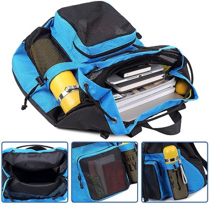 Acceptabele OEM/ODM Bow Pattern Mesh Gym Backpack voor zwembad Beach Yoga Work Gear