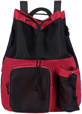 Acceptabele OEM/ODM Bow Pattern Mesh Gym Backpack voor zwembad Beach Yoga Work Gear