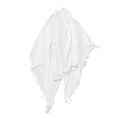 Polyester moslim witte kleur Ihram handdoek voor mannen voor Hajj/Ehram en anderen Patroon type