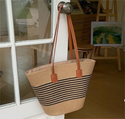 Nieuwste modieuze Mexicaanse Franse Basket Straw Weave Beach Bags 2024 Tote Bag voor vrouwen