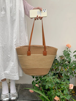 Nieuwste modieuze Mexicaanse Franse Basket Straw Weave Beach Bags 2024 Tote Bag voor vrouwen