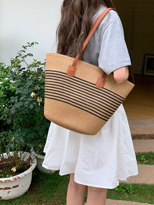 Nieuwste modieuze Mexicaanse Franse Basket Straw Weave Beach Bags 2024 Tote Bag voor vrouwen