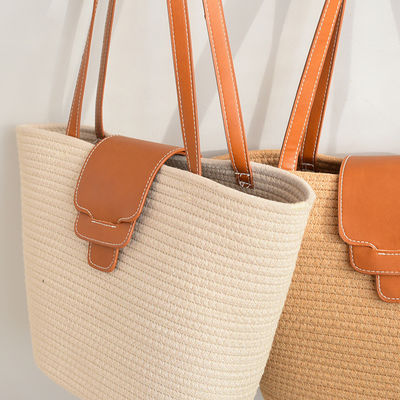 Acceptabele OEM/ODM aangepaste kleur vrouwen stro strandtas voor zomerreizen