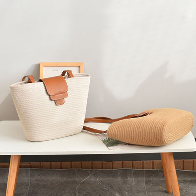 Acceptabele OEM/ODM aangepaste kleur vrouwen stro strandtas voor zomerreizen