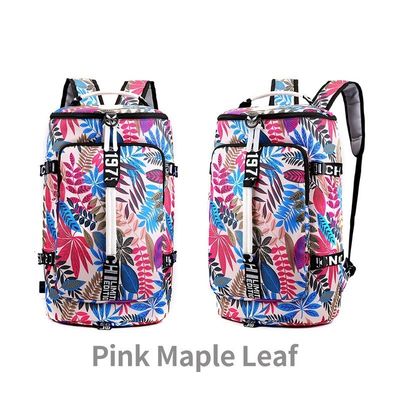 Bloemenpatroon Vrouwen Bagpack Gym Fitnesstas voor buitenactiviteiten en reizen