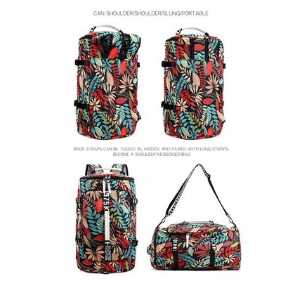 Bloemenpatroon Vrouwen Bagpack Gym Fitnesstas voor buitenactiviteiten en reizen