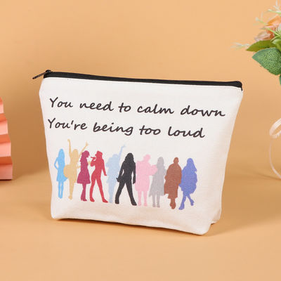 Gedrukt ritmelamp Luxe katoen Kleine doek zak Reis cosmetische tas voor mode stijl