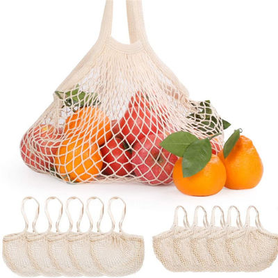 Herbruikbare katoenen zak voor groenten en fruit